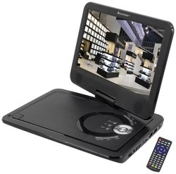 soundmaster PDB1910SW Przenośny odtwarzacz DVD 25.9 cm 10.1 cal EEK: E (A - G) zasilanie akumulatorowe, zawiera antenę DVB-T, Zintegrowany odtwarzacz DVD czarny