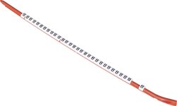 Oznacznik kablowy TE Connectivity STD03W-X 593434-000, polioksymetylen, 1.90 do 2.65 mm, 30 szt.