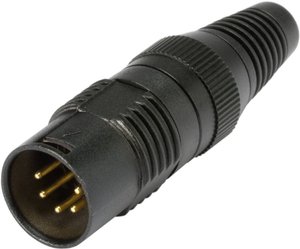 Złącze kablowe XLR, męskie, 5-Pin Hicon HI-X5CM-G