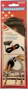 Taśma rzepowa do wiązania element z pętelkami i haczykami (D x S) 5000 mm x 20 mm czarny FASTECH® 697-330C 5 m