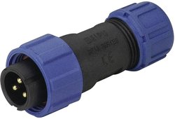 Złącze IP68 serii SP13 Weipu SP1310 / P 3 I, 1 szt.