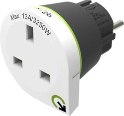 Adapter Podróżny Wielka Brytania Do Europy (Zestyk Ochronny) Adapter podróżny Q2 Power 1.200300