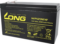 Akumulator ołowiowy Long WP1236W WP1236W, AGM, 12 V, 9 Ah