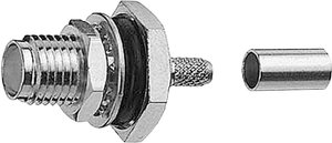 Złącze R-SMA Telegärtner J01151R0011 J01151R0011 złącze żeńskie proste 50 Ω 1 szt.