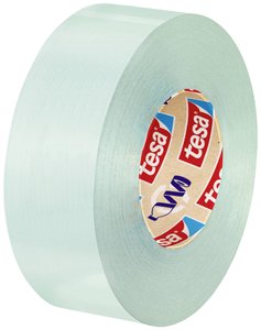 Taśma samoprzylepna tesafilm® eco &amp, crystal – przezroczysta folia samoprzylepna wykonana z materiału PET pochodzącego z recyklingu – odporna na rozdarcie, o dużej sile klejenia Taśma samoprzylepna tesa tesafilm® Eco & Crystal 59043-00000-00 ECO & CRYS