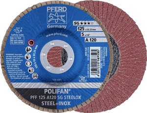 Tarcza lamelkowa PFERD PFF 125 A 120 PSF STEELOX 67649125 Średnica 125 mm 10 szt.