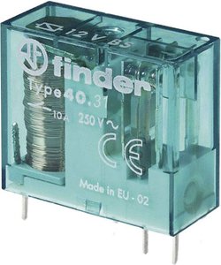 Przekaźnik drukowany Finder 40.31.6.024.0000 40.31.6.024.0000, 10 A, 50 szt.