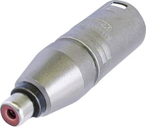 Adapter XLR NA2MPMF złącze męskie XLR - złącze żeńskie RCA/cinch  Neutrik NA2MPMF  1 szt.