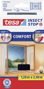 Moskitiera na okno Tesa InsectStop Comfort, 120 x 240 cm ,antracyt