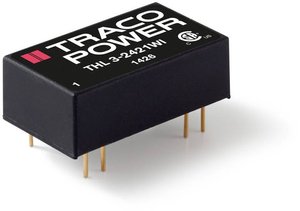 Przetwornica DC/DC, do PCB TracoPower THL 3-2410WI THL 3-2410WI, 3 W, 3.3 V/DC, 600 mA, 1 szt.