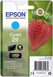 Epson atrament T2982, 29 tusz oryginalny  Cyjan C13T29824012