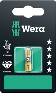 Bit krzyżakowy PZ 1 Wera 855/1 BDC SB SiS 05073336001 stal narzędziowa z diamentową powłoką D 6.3 1 szt.