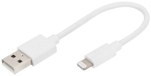 Kabel do ładowania Digitus DB-600106-001-W [1x USB-A - 1x Lightning] 0.1 m USB-A, Apple Lightning