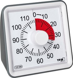 Timer TFA Dostmann Timer VISUAL analogowy biały