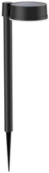 Lampa podstawowa Philips Outdoor Solar Vynce Spiess 1,5 W, czujnik światła dziennego, okrągła, 2700 kelwinów, czarna Solarna lampka ogrodowa Philips Vynce 8720169265646 1.5 W ciepła biel