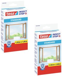 tesa Insect Stop STANDARD moskitiera do okien w zestawie 2 szt. Moskitiera tesa 55680-00501-04 2 szt.