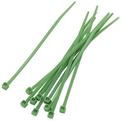 Zestaw opasek kablowych TRU COMPONENTS TC-PBR-100-4GN203 1592779, 100 mm, poliamid 6.6, 100 szt.