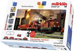 Pociąg towarowy Märklin 29722 Zestaw startowy H0 „straż pożarna” techniki ratunkowej DB