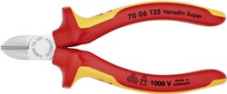 Szczypce boczne Knipex 70 06 125, 125 mm, 62 HRC, VDE