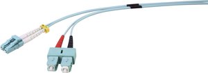 Renkforce Kabel światłowodowy Duplexzłącze męskie LC / złącze męskie SC50/125 µMultimode OM31.00 m Kabel światłowodowy Renkforce RF-4755212 RF-4755212, złącze męskie LC, złącze męskie SC, 1.00 m