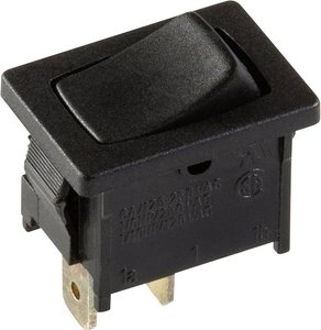 Przycisk kołyskowy interBär 3633-006.22, 250 V/AC, 6 A, 1 x wył/(wł), chwilowy, 1 szt.