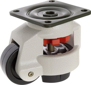 TOOLCRAFT TO-5137965 Kółko obrotowe z regulacją nachylenia 62 mm z płytką montażową  Maksymalne obciążenie: 500 kg