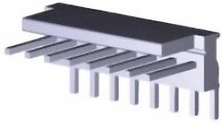 Listwa kołkowa, męska, standardowa TE Connectivity MTA-100 640455-8, wire-to-wire, piny: 8, 5 A, 1 szt.