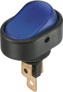 TRU COMPONENTS Przełącznik TC-R13-133B3 12 V/DC 30 A 1 x wył/wł  zatrzask 1 szt.  niebieski