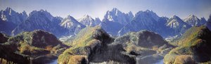 Tło ''Neuschwanstein'' w skali HO