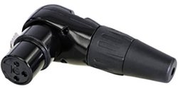Złącze męskie XLR Rean AV RC3FR-BAG RC3FR-BAG, złącze, kątowe, 1 szt.