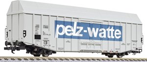 Wagon towarowy Liliput L235807 Wagon towarowy o dużej ładowności H0 Hbks „pelz-watte” DB Wata futrzana