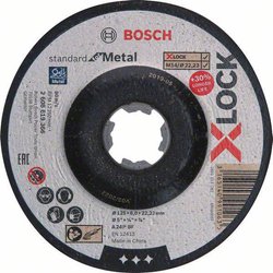 Bosch Accessories 2608619366 X-LOCK Tarcza tnąca wygięta Średnica 125 mm Średnica otworu 22.23 mm metal, stal, żelazo 1 szt.