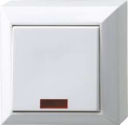 Przełącznik z kontrolką REV 0501482551, biały