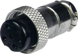 Złącze męskie DIN miniaturowe  FC684215 Cliff FC684215 złącze żeńskie proste Ilość styków: 5  srebrny 1 szt.