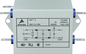 Filtr szumów TDK B84113CB110, 250 V/AC, 10 A, 3.6 mH