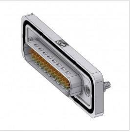 Złącze męskie D-Sub Deltron Connectors HD-DWM44PY/2M86UN, rzędy: 3, styki: 44, 180 °, 1 szt.