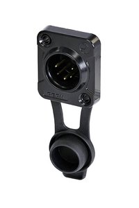 Złącze męskie XLR Rean AV RRX5M-Z-002-1 RRX5M-Z-002-1, mosiądz, złącze żeńskie do wbudowania, 1 szt.