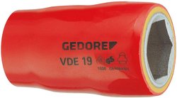VDE 19 19 - GEDORE - nasadka VDE 1/2'' 6-kątna 19 mm Nasadka VDE 19 mm Gedore VDE 19 19 6123320 1 szt.