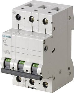 Wyłącznik automatyczny Siemens 5SL4332-7, 3 styki, 400 V, 32 A