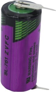 Bateria 2/3 AA Tadiran Batteries SL 761 PR, 3.6 V, 1500 mAh, litowe, U-piny do lutowania, 1 szt.