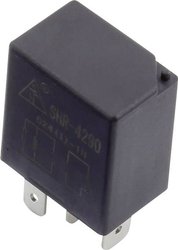 Przekaźnik samochodowy TRU COMPONENTS SHR-4290 SHR-12VDC-F-A 4pin 1433313, 30 A