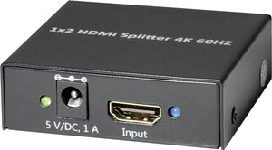 Maxtrack CS 25-2 L 4K HDMI 2.0, rozdzielacz, czarny Splitter HDMI Maxtrack CS 25-2 L 1 szt.