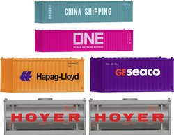 H0 Zestaw startowy składający się z 6 kontenerów Märklin  72453 H0 Kontener H0