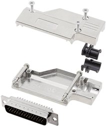 Zestaw listew męskich D-Sub encitech DCMR-FK-25-HDP44-K 6355-0066-03, rzędy: 3, styki: 44, 90 °, 1 zest.