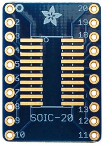 Płytka SMT-Breakout do SOIC 20 lub TSSOP-20 - 3 sztuki! Płyta Adafruit 1206 Płytka prototypowa 3 szt.