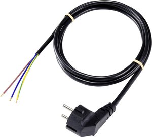 kabel Basetech XR-1638079, 2.00 m, czarny