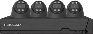 Foscam FNA108E-T4-2T 8-kanałowy zestaw do monitoringu 4K 8MP PoE (czarny) z 4 kamerami monitorującymi Foscam  FNA108E-T4-2T black LAN IP-Zestaw monitorujący 8-kanałowy z 4 kamerami 3840 x 2160 px
