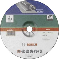 Bosch Accessories 2609256339  Tarcza tnąca wygięta Średnica 230 mm Średnica otworu 22.23 mm metal 1 szt.