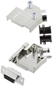 Zestaw listew żeńskich D-Sub TRU COMPONENTS TCD45ZK09DBSK 7709100, rzędy: 2, styki: 9, 45 °, 1 szt.