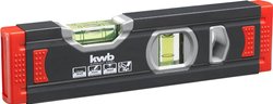 Aluminiowa mini poziomica, ciemnoszara, 20 cm Mini poziomica kwb 065280
